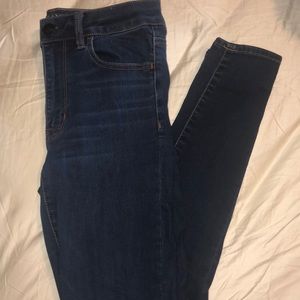 Dark blue AE high waisted jeggings
